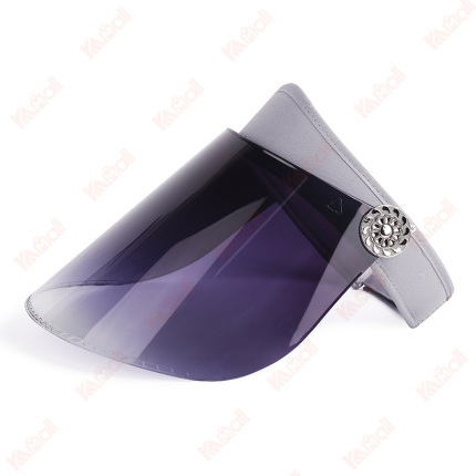 gray plastic sun visors hat